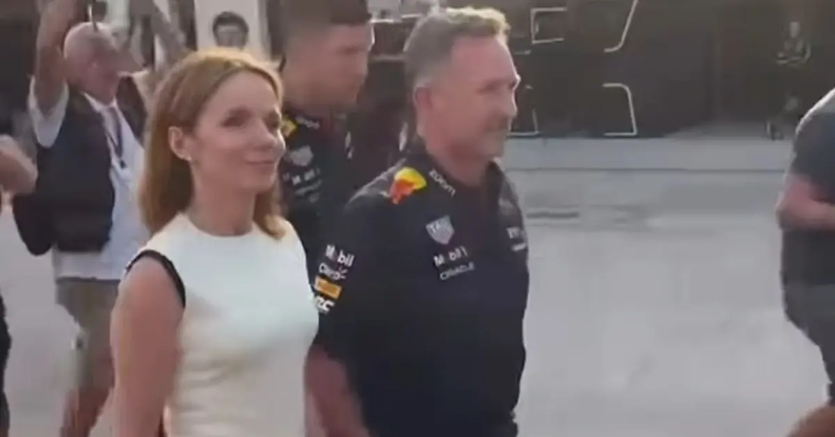 Geri Halliwell's Supportive Arrival at Bahrain Grand Prix
